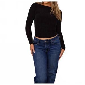 NEW TRESSER celeste open back cowl top in black
